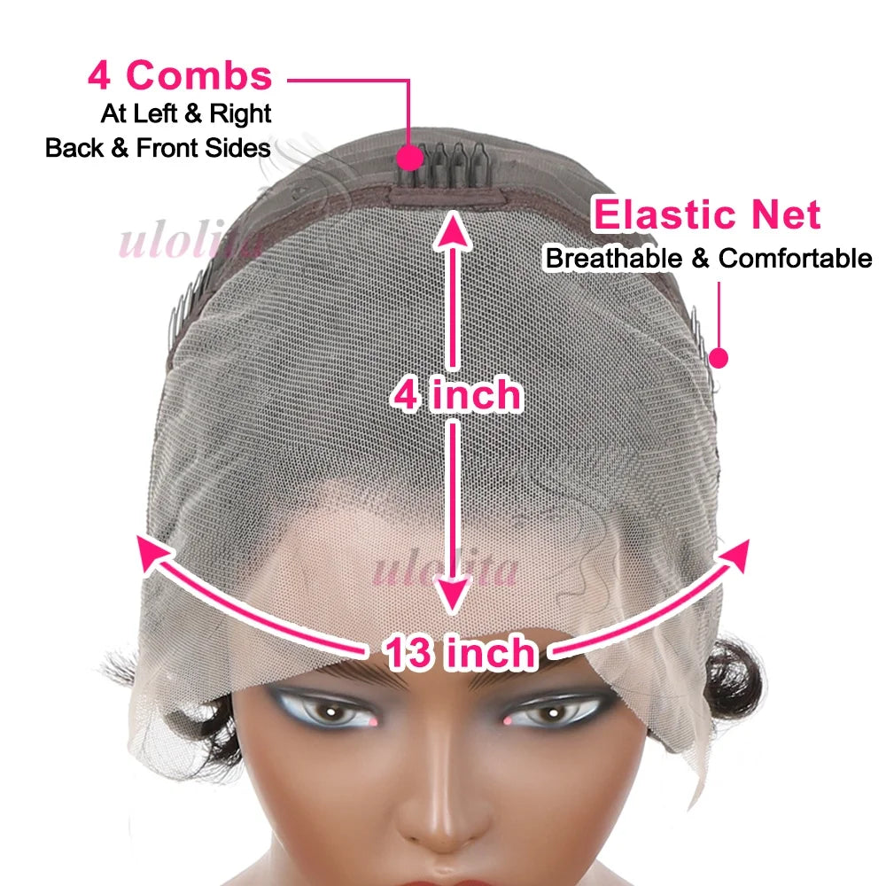 Chioma Curly Pixie Cut Wig Short Bob Human Hair Black