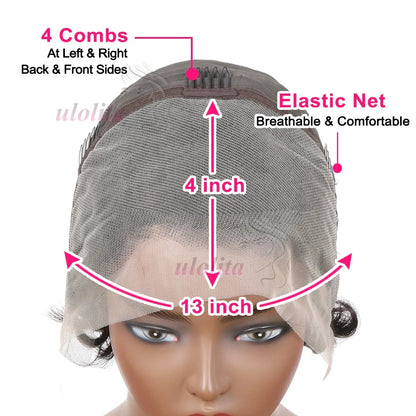 Chioma Curly Pixie Cut Wig Short Bob Human Hair Black