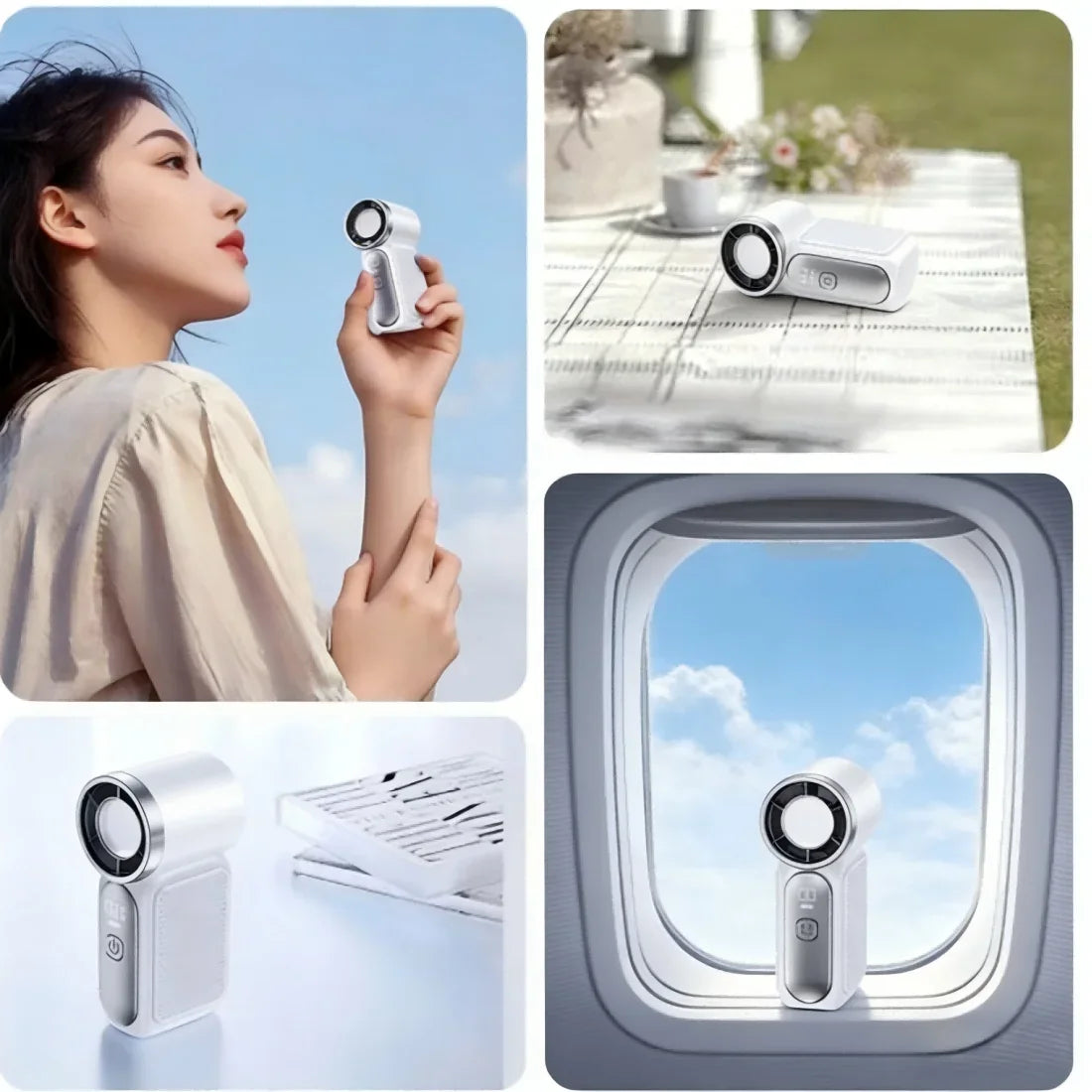 Mini Handheld Fan USB Rechargeable Plastic Outdoor Fan