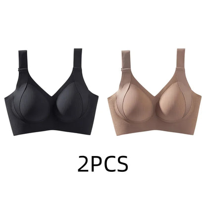 Women's Seamless Wire-Free Bra, Thin Style, Large Size