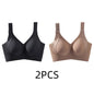 Women's Seamless Wire-Free Bra, Thin Style, Large Size