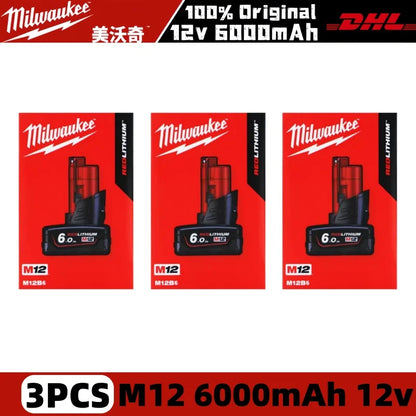 Milwaukee 12V 6.0Ah Rechargeable Battery for M12 Tools