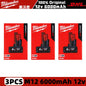 Milwaukee 12V 6.0Ah Rechargeable Battery for M12 Tools