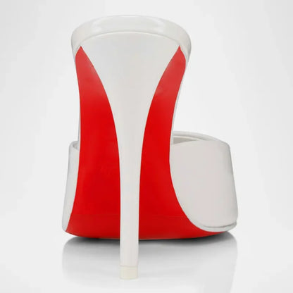 Shoes for Women New Pointed Open Toe Roman Sandals Metal Sexy Women's Shoes Outdoors Slippers 10.5 cm Sandalias Romanas Mujer