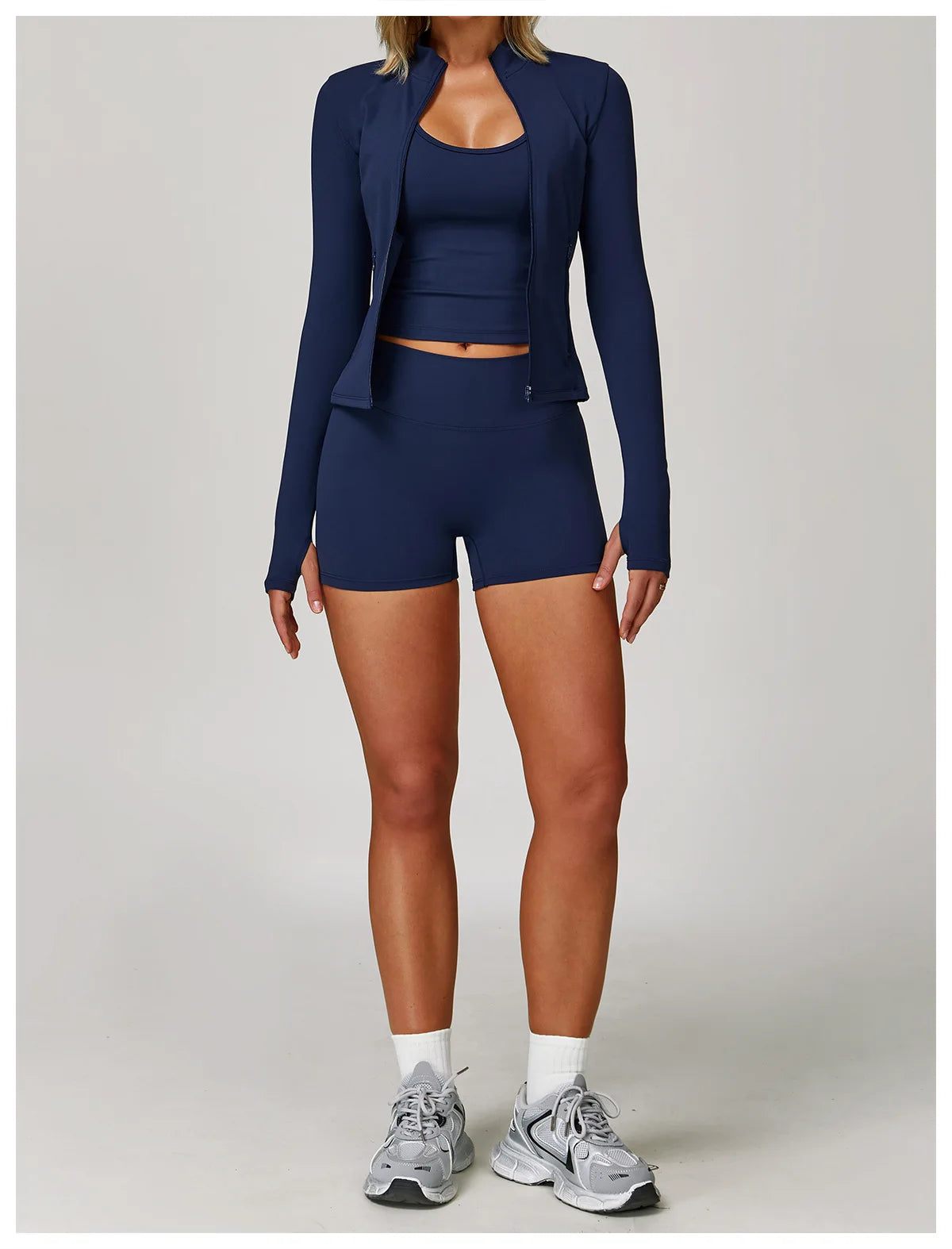 Yoga Suit Sports Set for Women Long Sleeve Athletic Wear