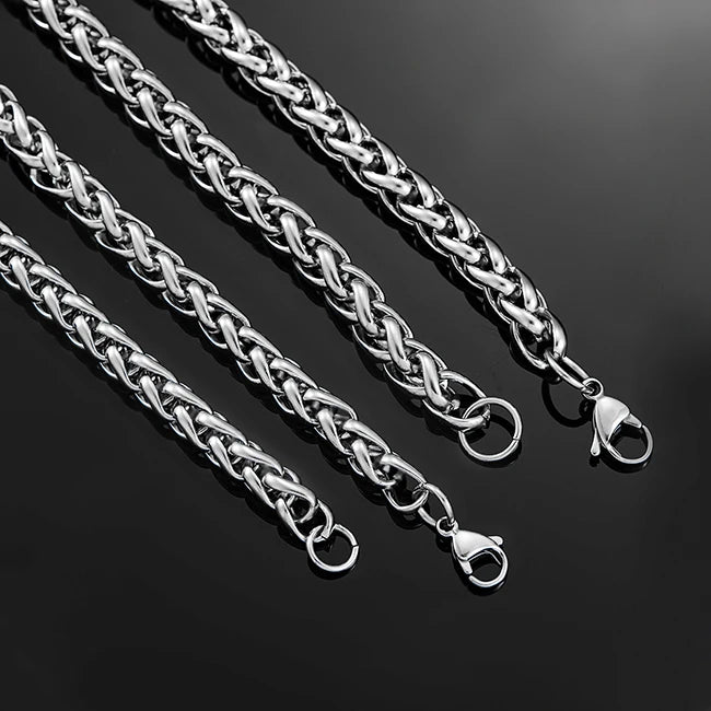 Stainless Steel Classic Curb Necklace 14 to 40 Inches