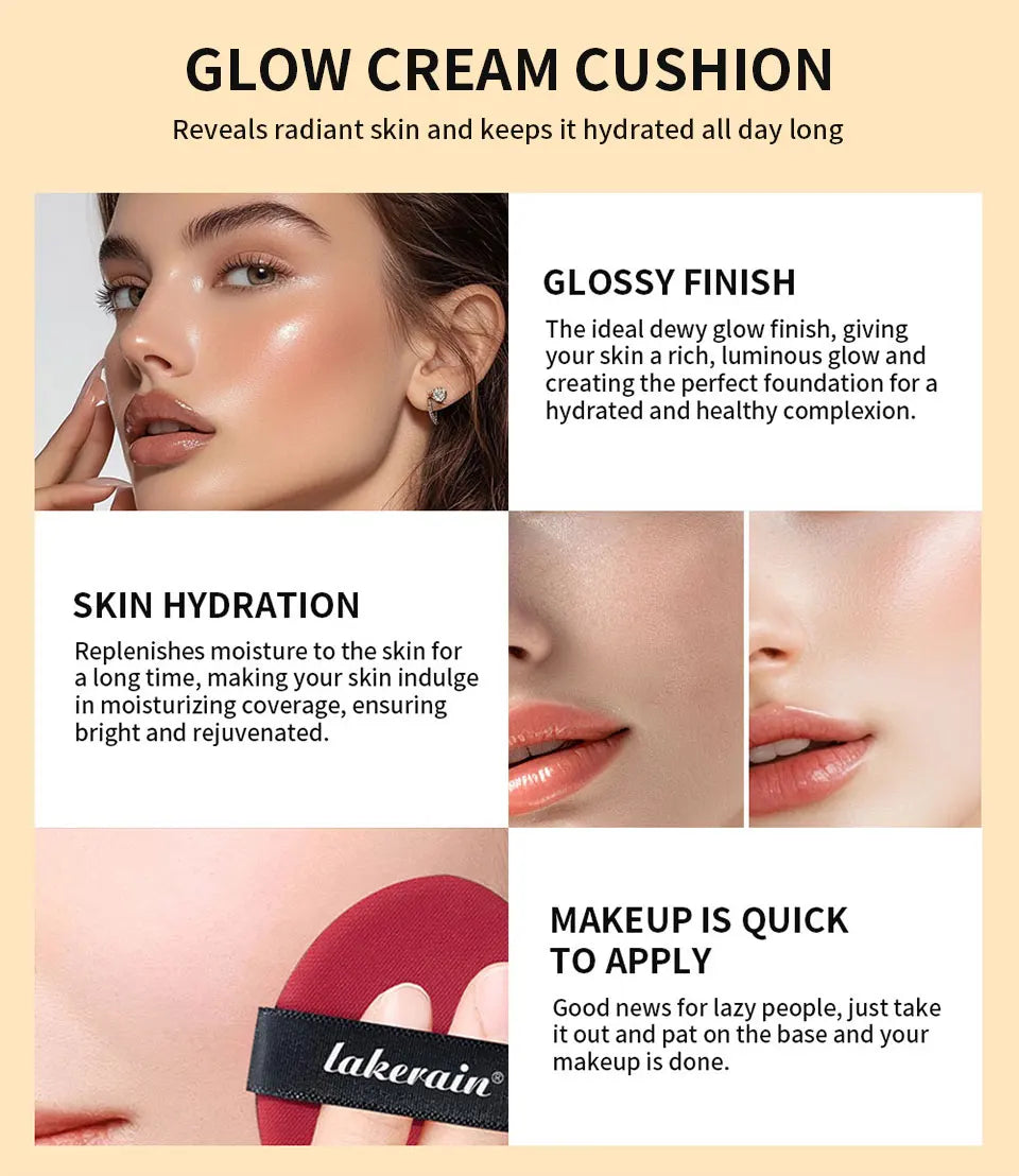 Dewy Glow Cream Cushion Foundation Hydrating Moisturizer