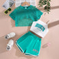 Summer Girls' 3-Piece Fashion Set with Mesh T-Shirt and Shorts