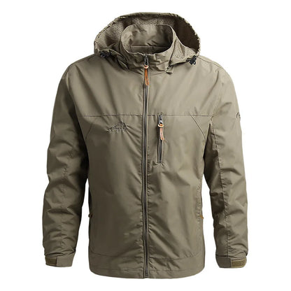 Men's Oversize Nylon Windbreaker Jacket for Spring and Autumn
