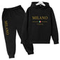 Kids Pullover Hoodie and Pants Tracksuit Set