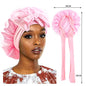 Satin Sleeping Cap for Women Solid Wide Band Nightcap