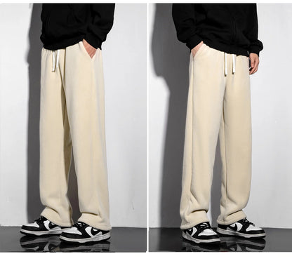 Unisex Winter Fleece Liner Drawstring Sweatpants