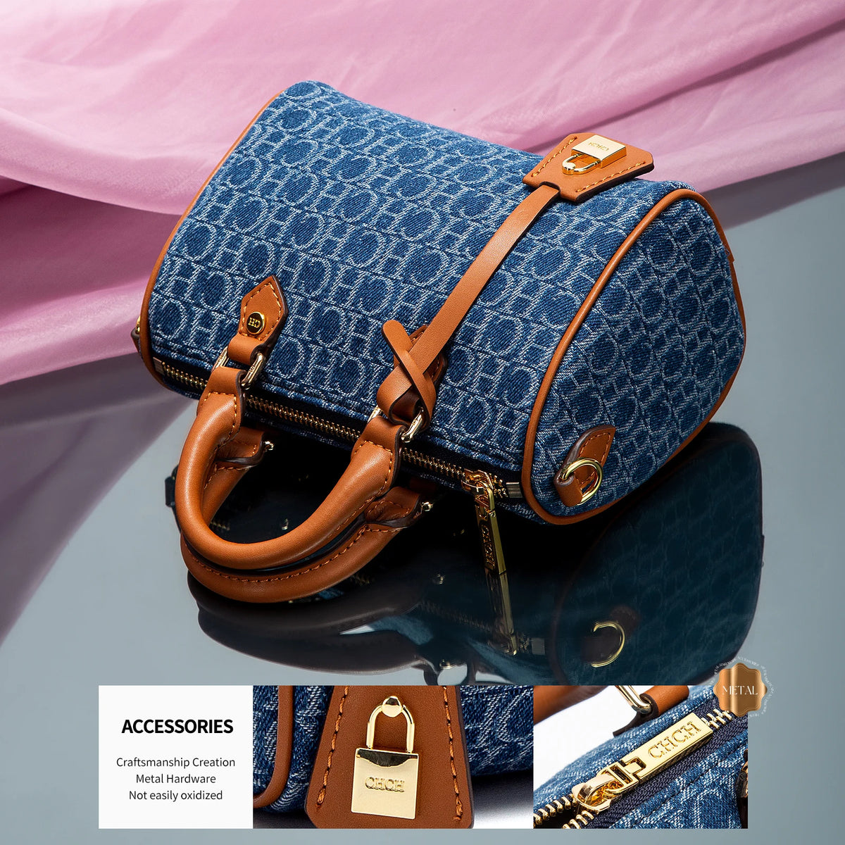 Women's Casual PU Messenger Bag with Saddle Shape