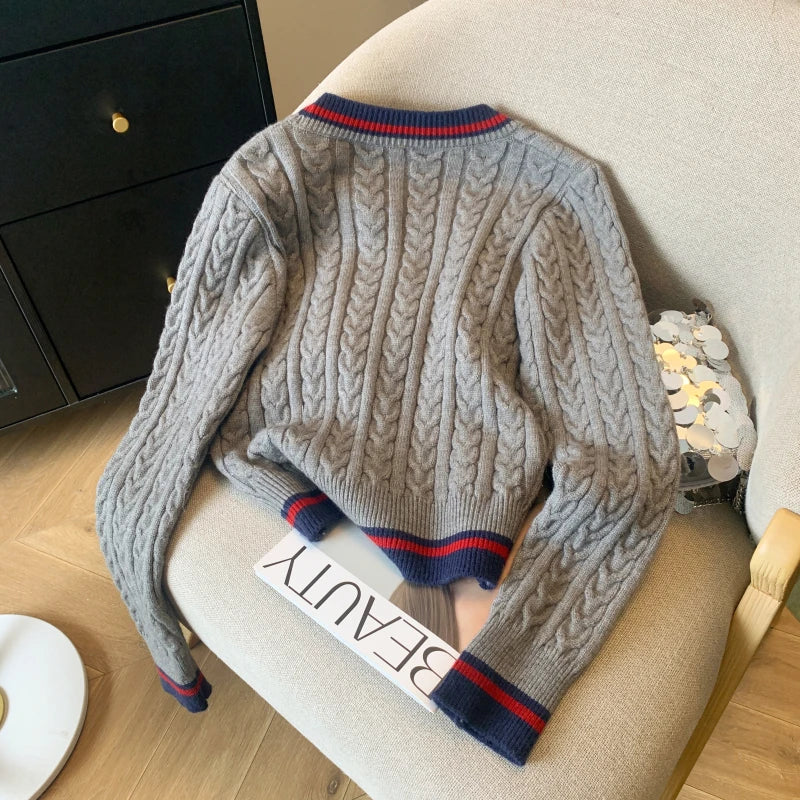 Cashmere V Neck Pullover Knitwear Jumper for Women
