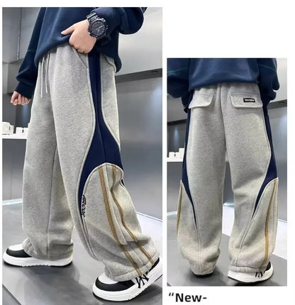 Boys Cargo Pants Spring Autumn Sport Trousers