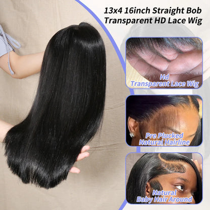 Vietnamese Bone Straight Bob Human Hair Wig 12 14 Inch