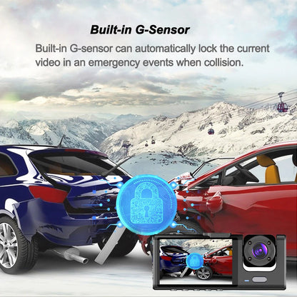 1080P WiFi Dash Cam with Front and Rear Cameras