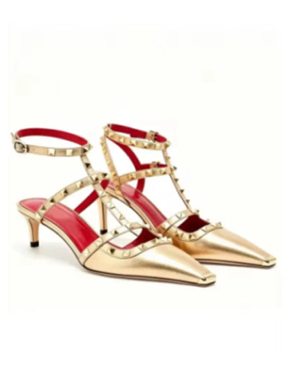 Summer High-Heeled Rivet Women's Sandals