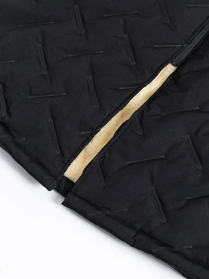 Mid-Length Quilted Padded Jacket for Men