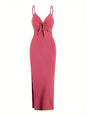 Knit Backless Sleeveless Dress for Women