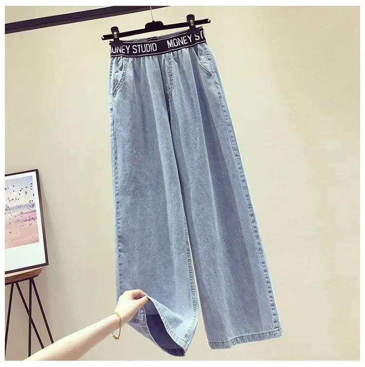 Chiffon Shirt and Jeans Two Piece Set for Women
