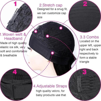 Kinky Curly Human Hair Headband Wig 250% Density