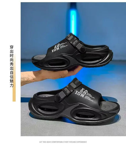 Men's Waterproof Slip On Sandals with Thick Sole