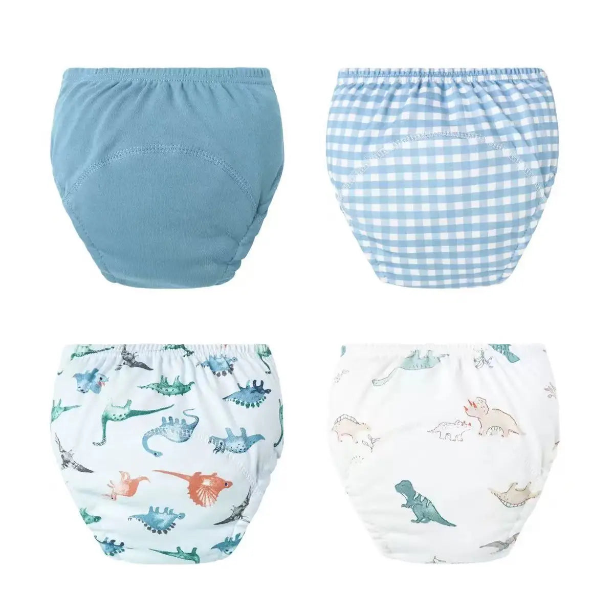 4PCS Reusable Cotton Baby Diapers for Potty Training