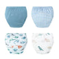 4PCS Reusable Cotton Baby Diapers for Potty Training
