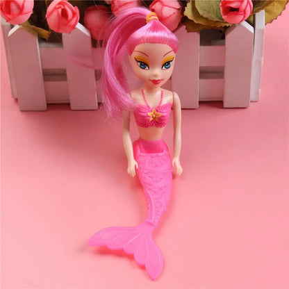 Mermaid Doll 16cm Educational Girls Toy Pink Purple Orange