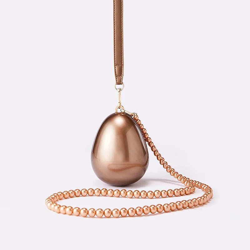 Mini Pearl Beaded Crossbody Handbag for Women