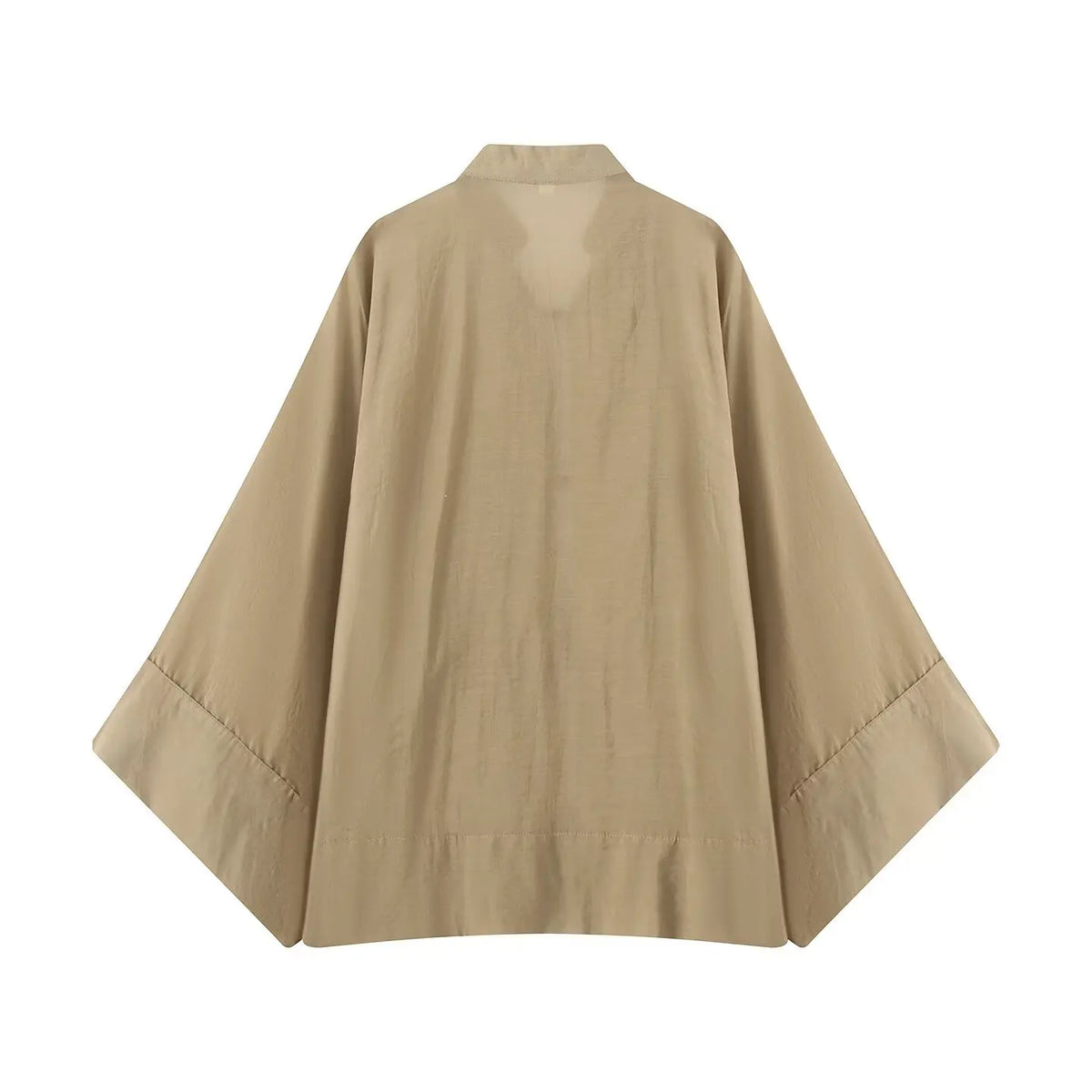 Women's Yellow Long Sleeve Shirt with Knot Decoration