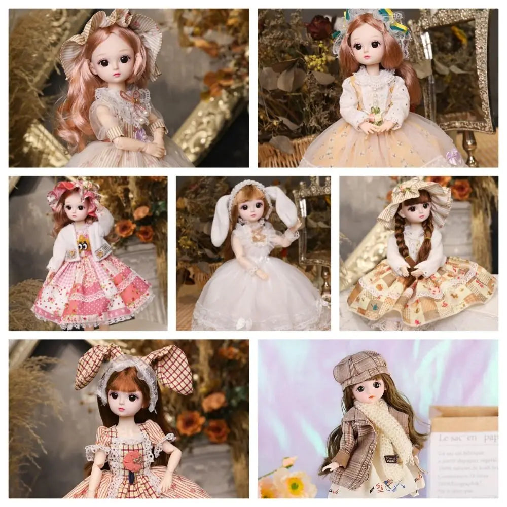 Plastic 30cm Movable Joint Doll with Music for Kids