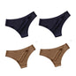 4PCS Seamless Brazilian Panties Cool Ice Silk Low Waist