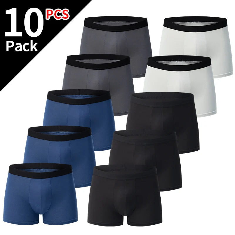Men's Black Gold Printed Boxer Underwear 5/10 Pack