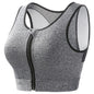 Plus Size Padded Front Closure Sports Bra for Women