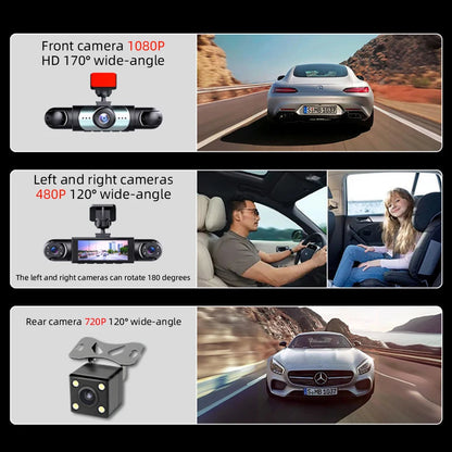1080P Four-Channel Car DVR with Night Vision