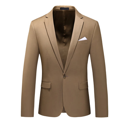 Bright Green Men's Blazer, Polyester Slim Fit Jacket