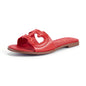 CHCH Women's Black Flat Indoor Slippers