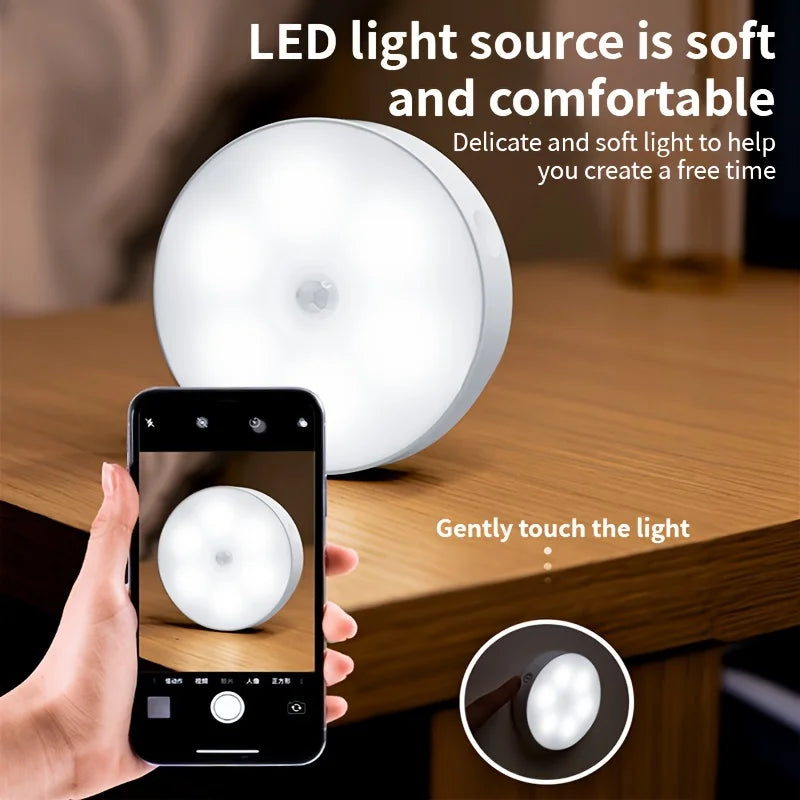 3pcs Motion Sensor Night Lights Warm White Cold White