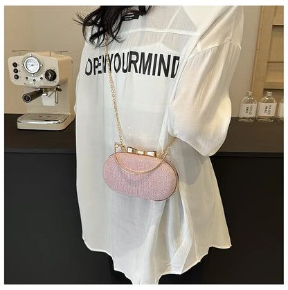 Luxury Sequined Hand-held Dinner Bag for Weddings