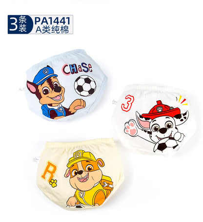 3PCS Cotton Paw Patrol Boys Underpants Set
