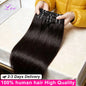 16A Straight Brazilian Remy Human Hair Bundles Natural Black
