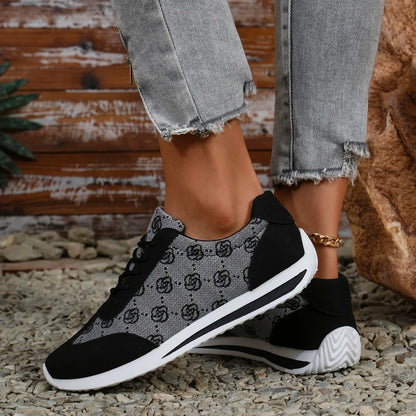 Breathable Cross Strap Sneakers for Women