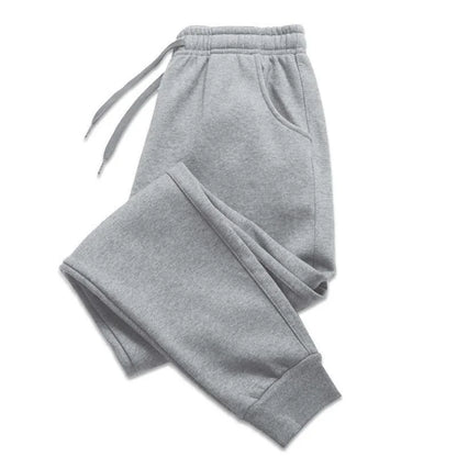 Men's Casual Polyester Sweatpants for Gym and Jogging