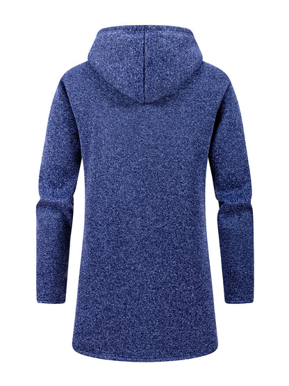 Men's Fleece Hooded Windbreaker Jacket