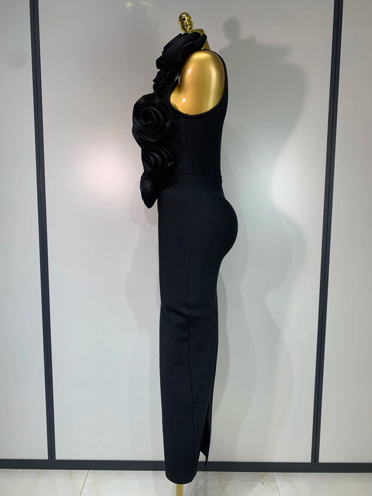 3D Flower Sleeveless Bodycon Bandage Dress Women