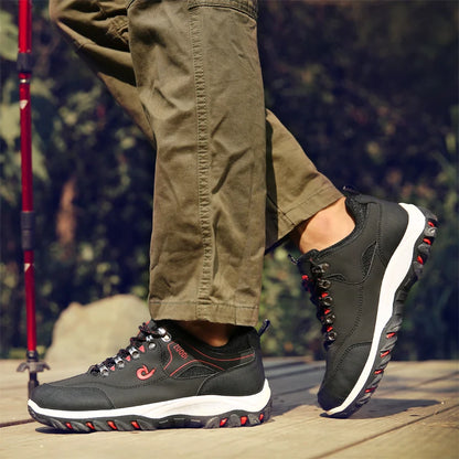 Men's Leather Casual Sneakers for Tennis and Walking