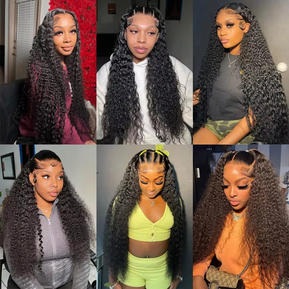 Deep Wave Human Hair Bundles Natural Color Extensions