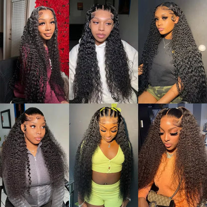Deep Wave Human Hair Bundles Natural Color Extensions